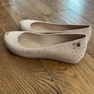 MELISSA flats. Ultra Girl/Splash. Pink/Metallic Pink. Size 8